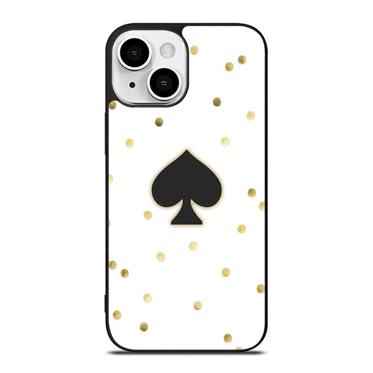 KATE SPADE NEW YORK LOGO GOLD iPhone 13 Mini Case Cover