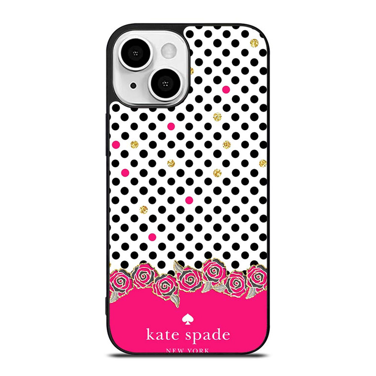 KATE SPADE PINK POLKADOTS iPhone 13 Mini Case Cover