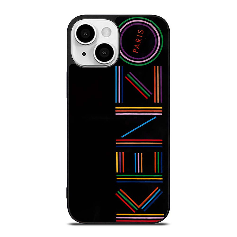 KENZO PARIS COLORFUL LOGO iPhone 13 Mini Case Cover