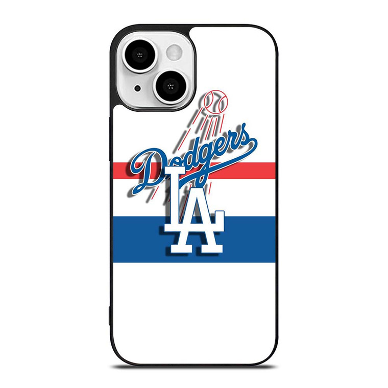 LA DODGERS WHITE STIPS iPhone 13 Mini Case Cover