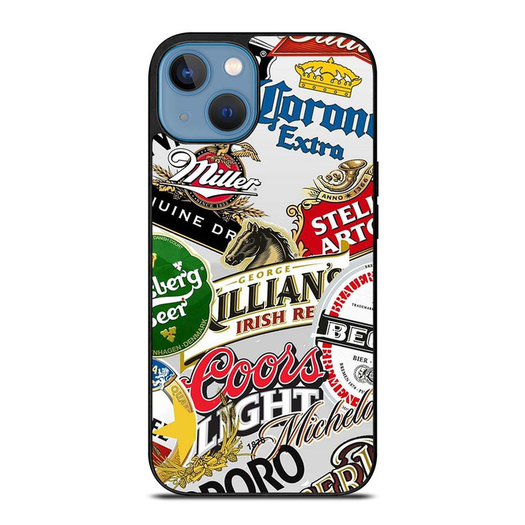 ALL BEER BRAND LOGO iPhone 13 Case Cover