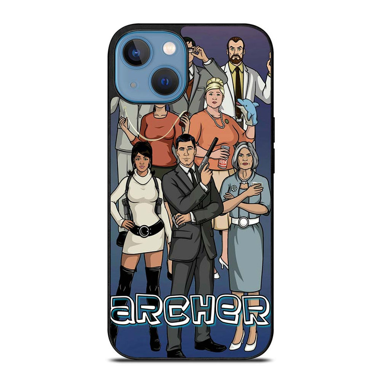 ARCHER CARTOON ALL CAST iPhone 13 Case Cover