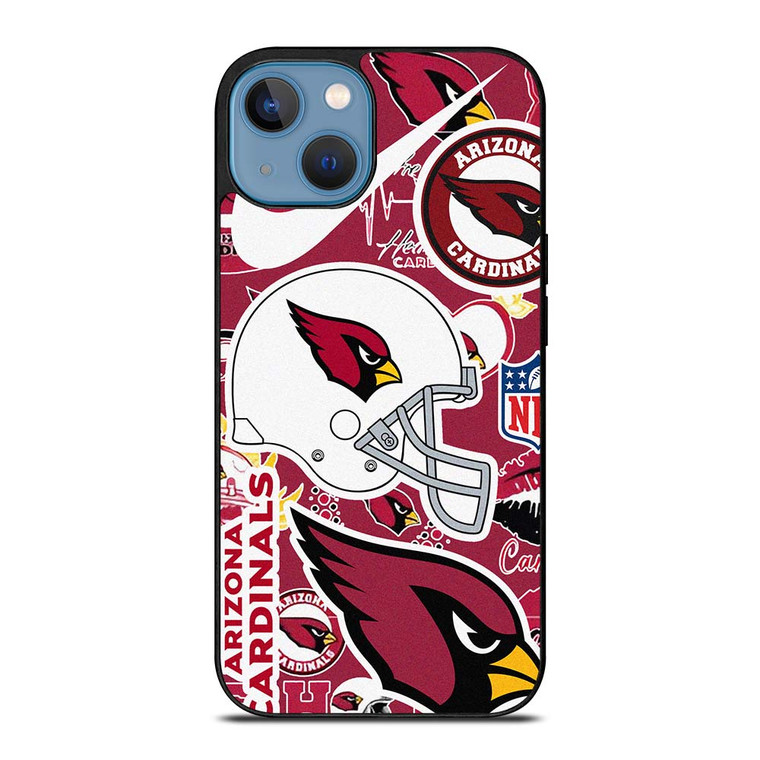ARIZONA CARDINALS NFL STICKER BOMB iPhone 13 Case Cover