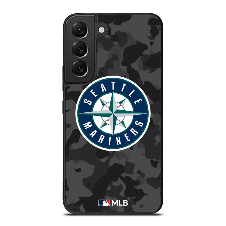 SEATTLE MARINERS BASEBALL BLACK CAMO Samsung Galaxy S22 Plus Case Cover