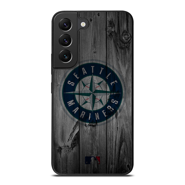 SEATTLE MARINERS BASEBALL MLB WOOD LOGO Samsung Galaxy S22 Plus Case Cover