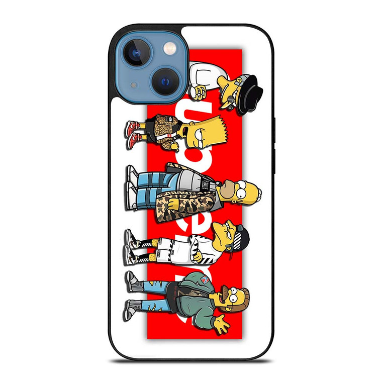 BART SIMPSON X SUPREME LOGO iPhone 13 Case Cover