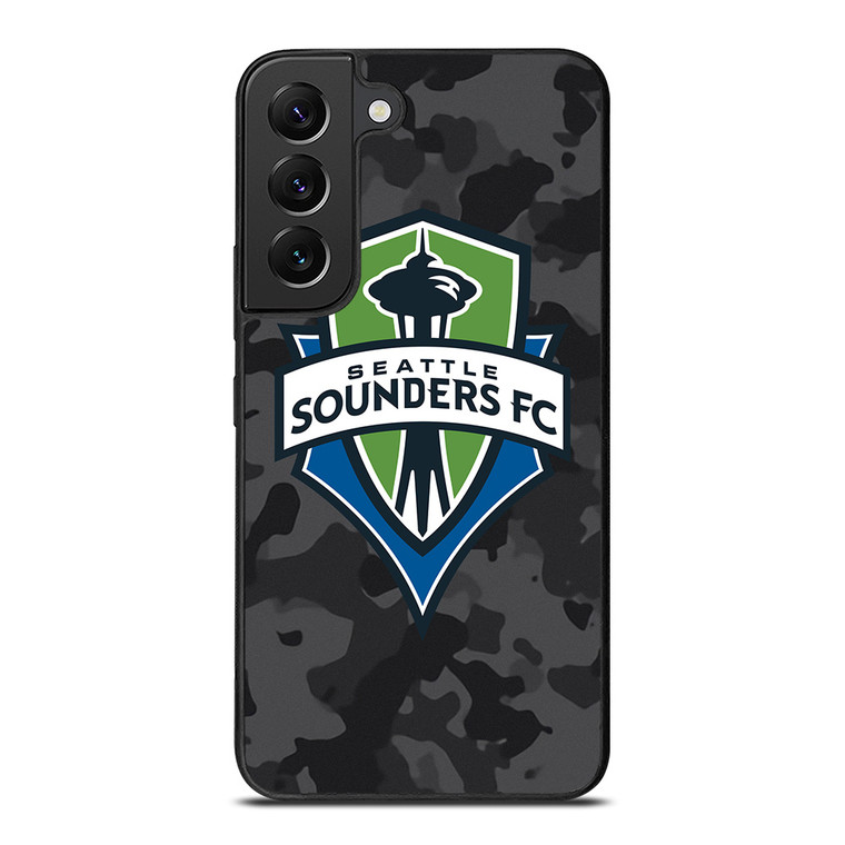 SEATTLE SOUNDERS FC MLS BLACK CAMO Samsung Galaxy S22 Plus Case Cover