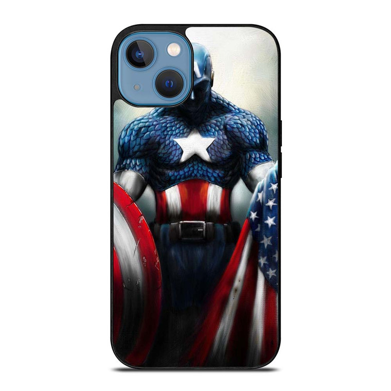 CAPTAIN AMERICA MARVEL ART iPhone 13 Case Cover