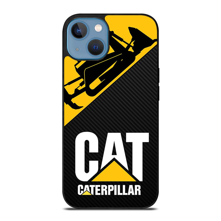CATERPILLAR CAT BULLDOZER CARBON iPhone 13 Case Cover
