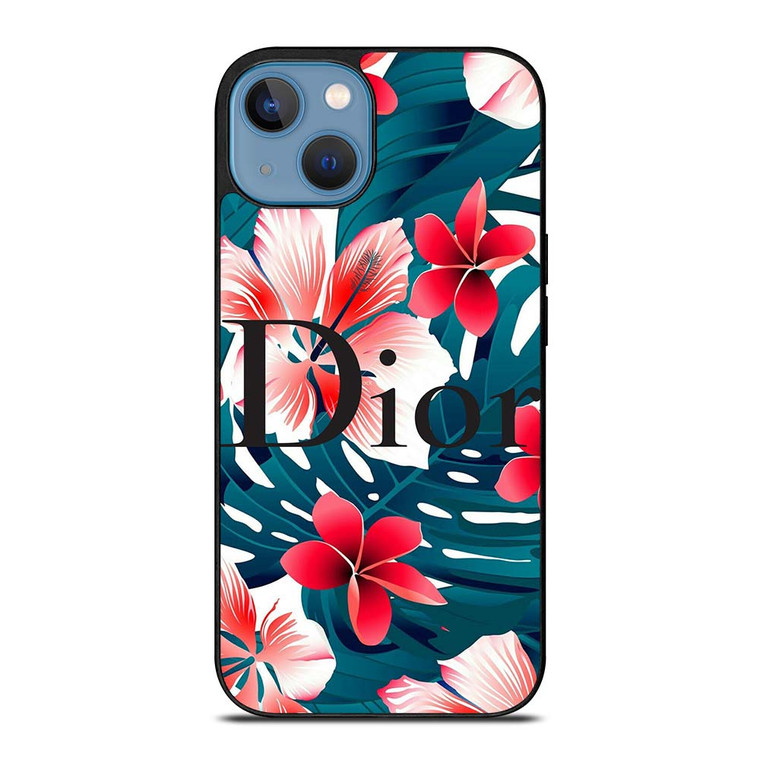 CHRISTIAN DIOR HIBISCUS FLOWER iPhone 13 Case Cover