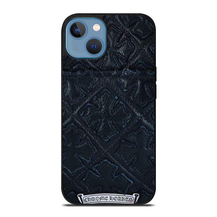 CHROME HEARTS LEATHER iPhone 13 Case Cover