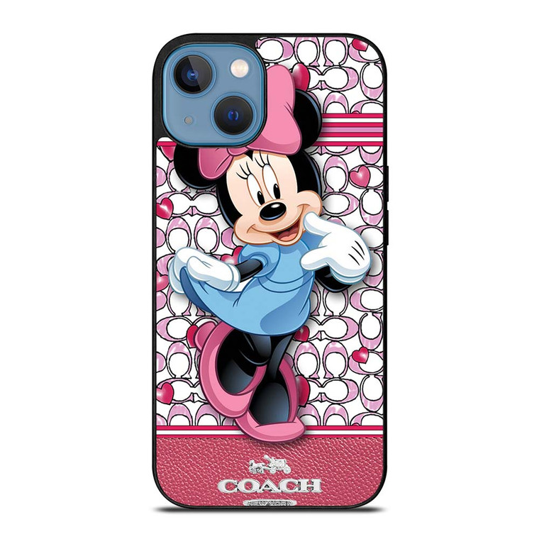COACH MINNIE MOUSE PINK PATTERN iPhone 13 Case Cover