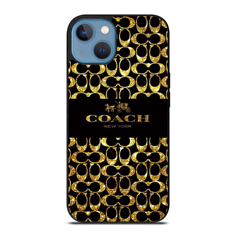 COACH NEW YORK GOLDEN iPhone 13 Case Cover
