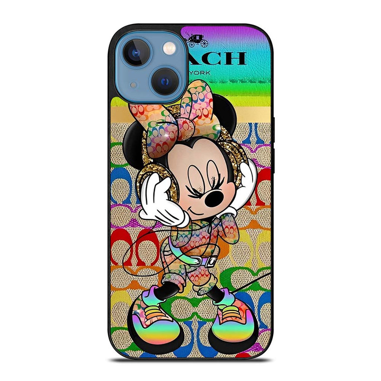 COACH RAINBOW MICKEY iPhone 13 Case Cover