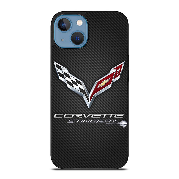 CORVETTE STINGRAY C7 CARBON LOGO iPhone 13 Case Cover