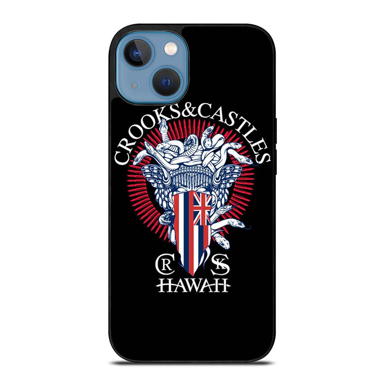 CROOKS AND CASTLES HAWAII LOGO iPhone 13 Case Cover