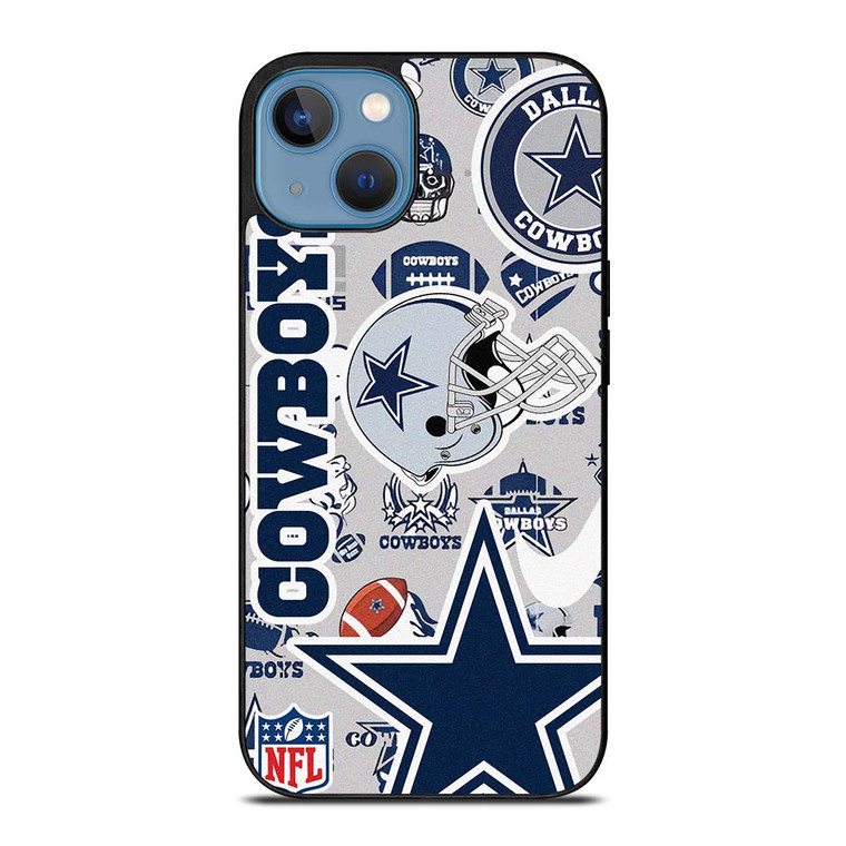 DALLAS COWBOYS NFL STICKER BOMB iPhone 13 Case Cover