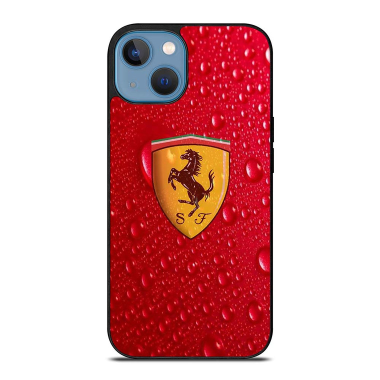 FERRARI DROP WATER RED iPhone 13 Case Cover
