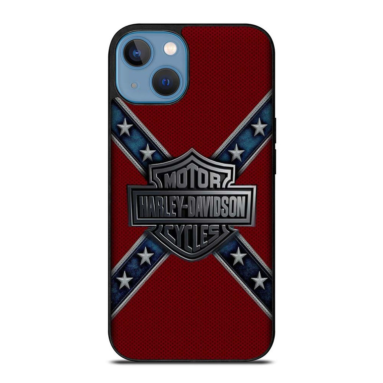 HARLEY DAVIDSON FLAG CARBON iPhone 13 Case Cover