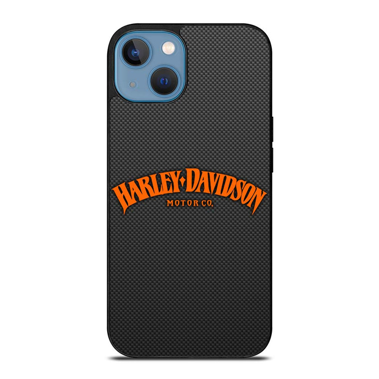 HARLEY DAVIDSON MOTOR CO CARBON iPhone 13 Case Cover