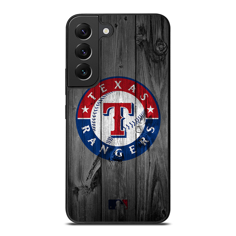 TEXAS RANGERS BASEBALL MLB WOOD LOGO Samsung Galaxy S22 Plus Case Cover
