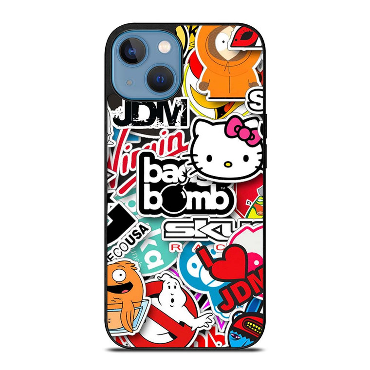 JDM STICKER BOMB  iPhone 13 Case Cover