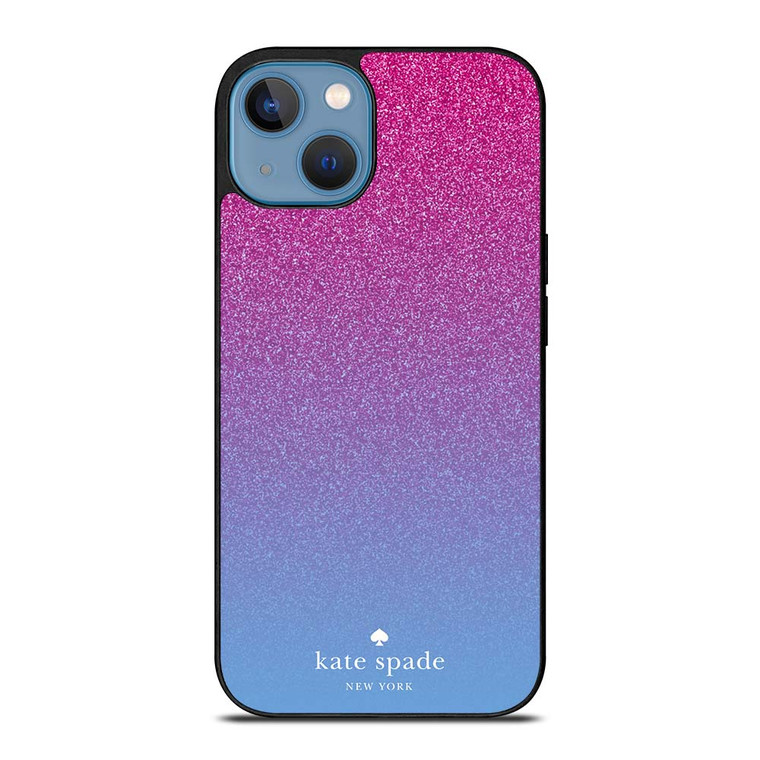 KATE SPADE NEW YORK PINK BLUE GLITTER iPhone 13 Case Cover