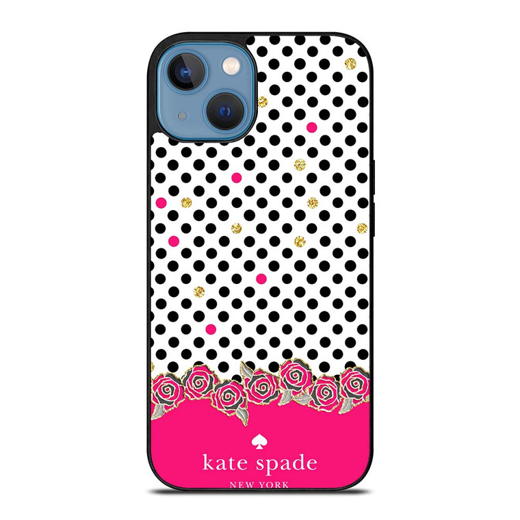 KATE SPADE PINK POLKADOTS iPhone 13 Case Cover