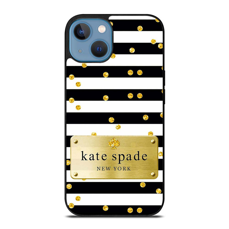 KATE SPADE POLKADOTS GOLD iPhone 13 Case Cover