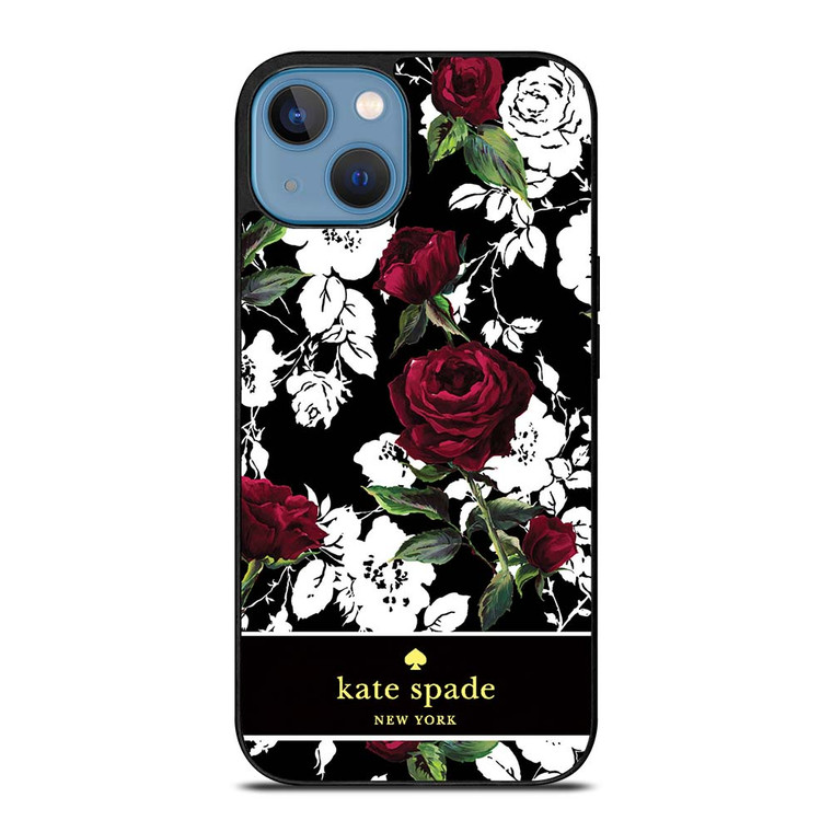 KATE SPADE ROSE RED WHITE iPhone 13 Case Cover
