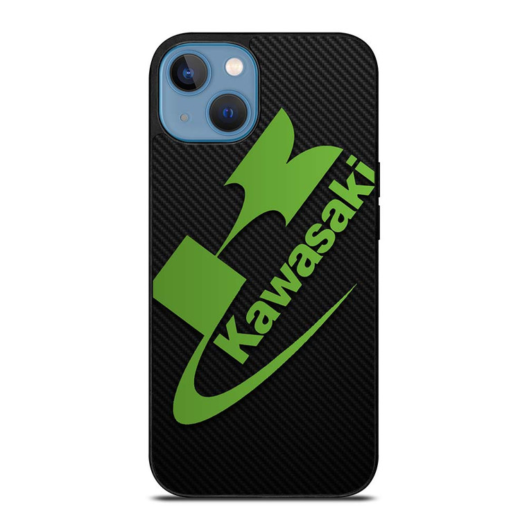 KAWASAKI MOTOR LOGO CARBON iPhone 13 Case Cover