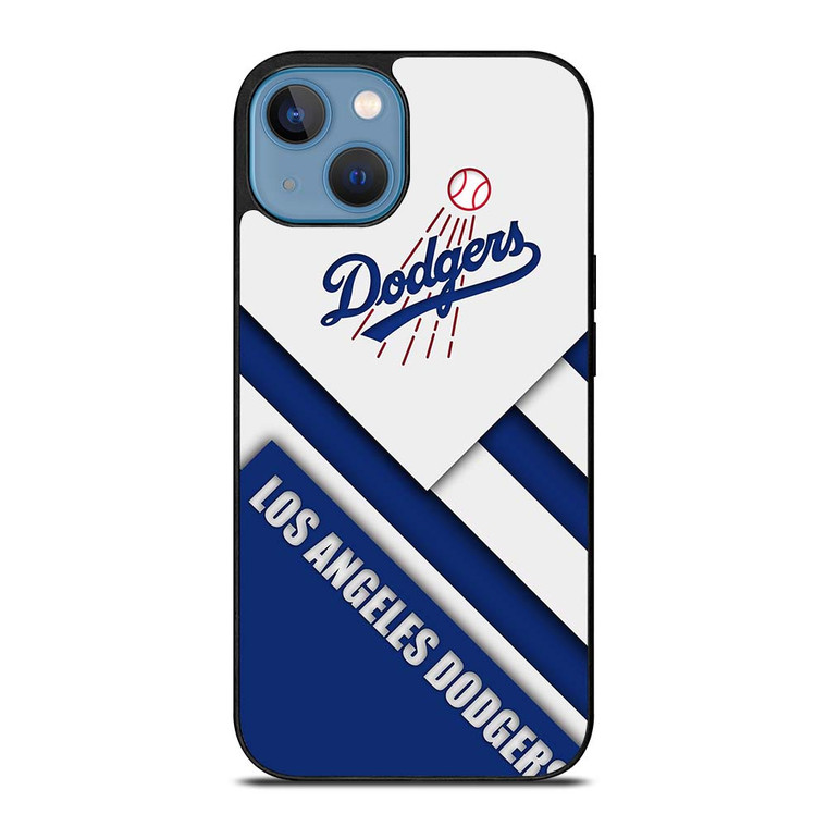 LA DODGERS WHITE BLUE STRIPS iPhone 13 Case Cover