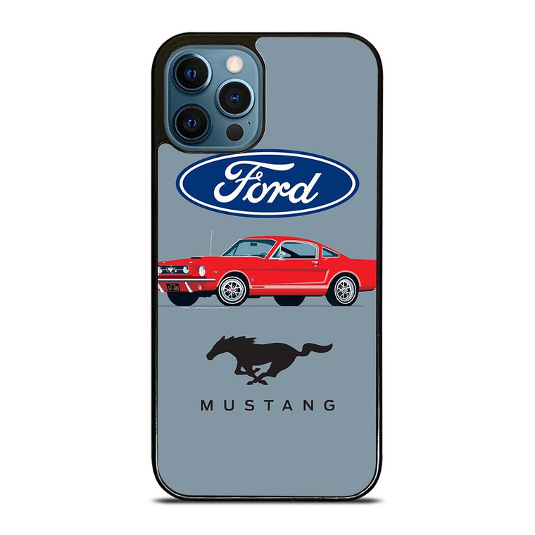 1965 FORD MUSTANG ILLUSTRATION iPhone 12 Pro Max Case Cover