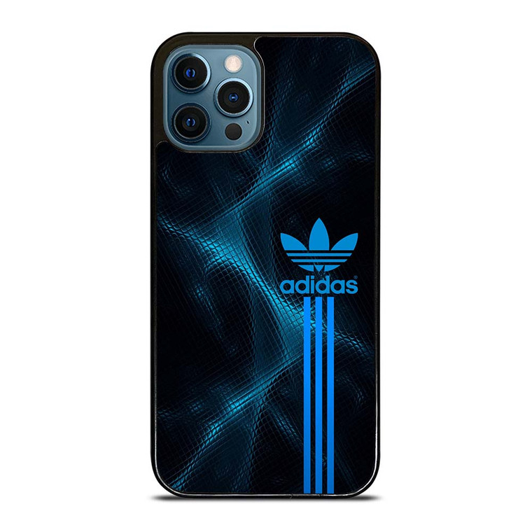 ADIDAS LOGO ABSTRACT BLUE LIGHT iPhone 12 Pro Max Case Cover