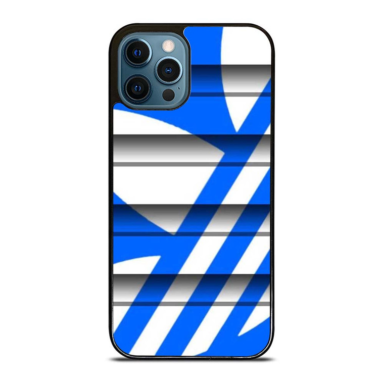 ADIDAS SLICED LOGO BLUE  iPhone 12 Pro Max Case Cover