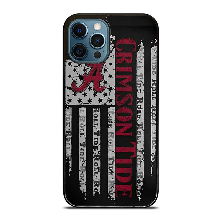 ALABAMA CRIMSON TIDE FLAG MLS iPhone 12 Pro Max Case Cover