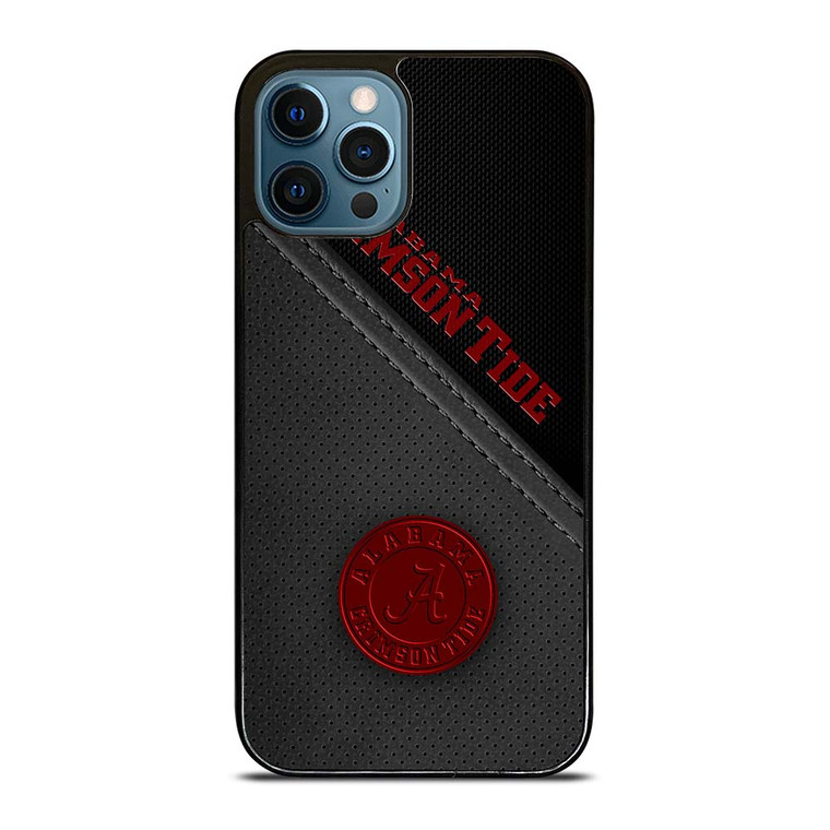 ALABAMA CRIMSON TIDE LEATHER iPhone 12 Pro Max Case Cover