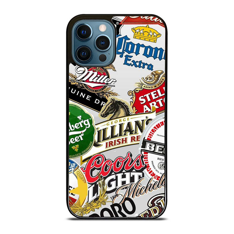 ALL BEER BRAND LOGO iPhone 12 Pro Max Case Cover