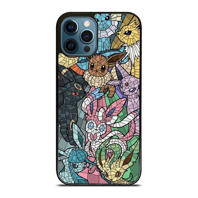 ALL POKEMON EEVEE MOZAIC iPhone 12 Pro Max Case Cover