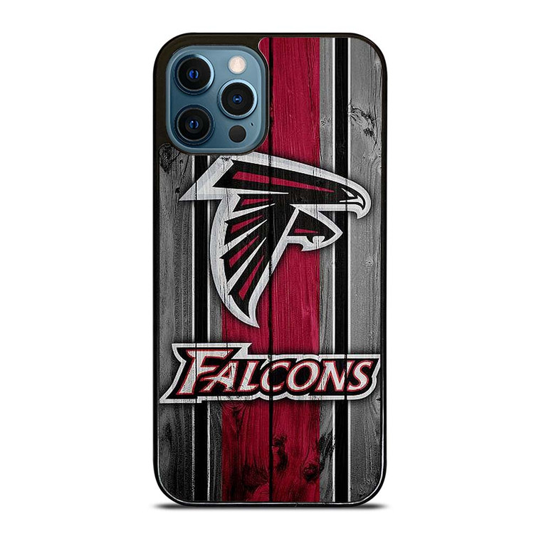 ATLANTA FALCONS WOODEN LOGO iPhone 12 Pro Max Case Cover