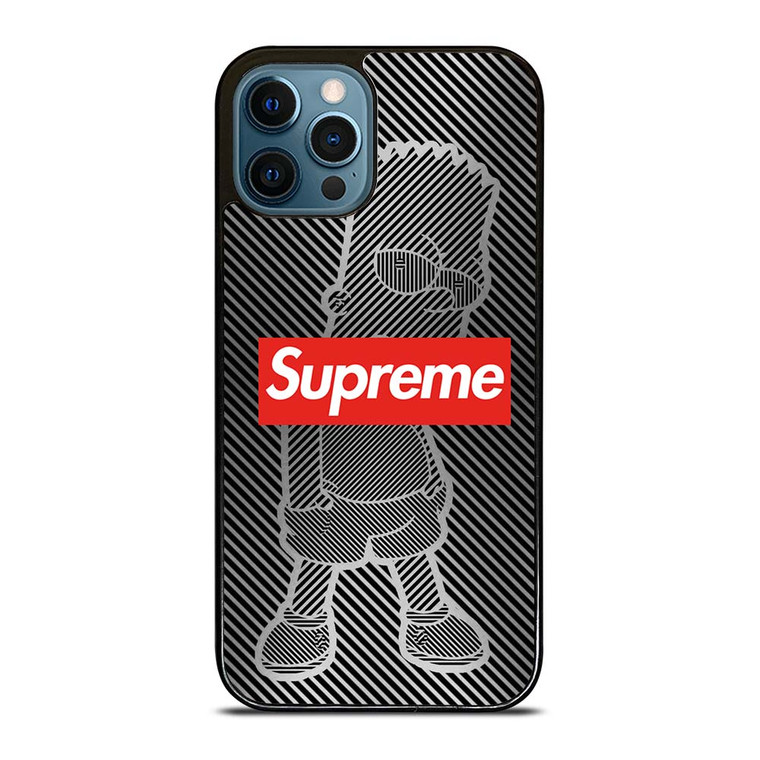 BART SIMPSON STRIPE SUPREME iPhone 12 Pro Max Case Cover
