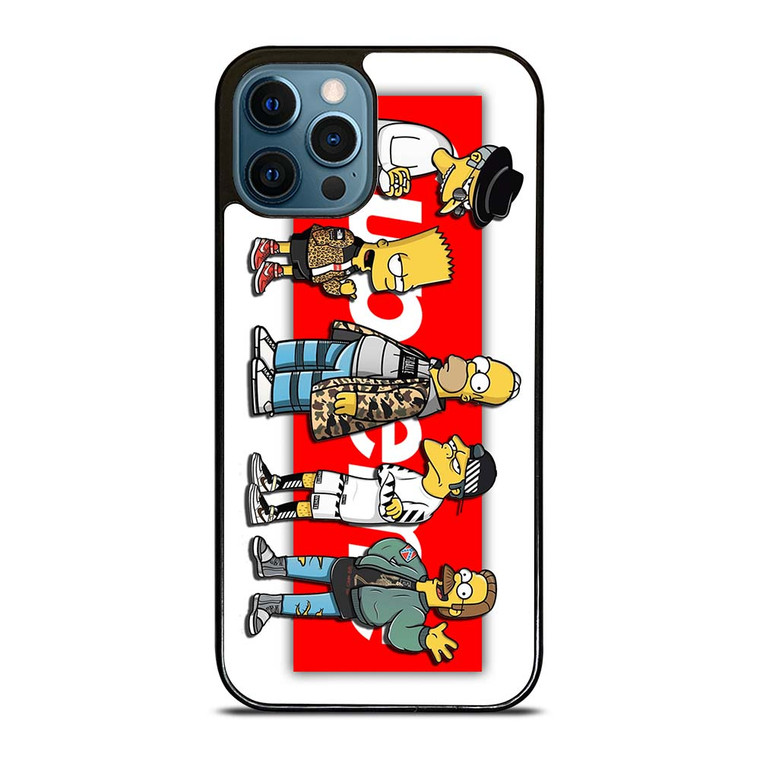 BART SIMPSON X SUPREME LOGO iPhone 12 Pro Max Case Cover