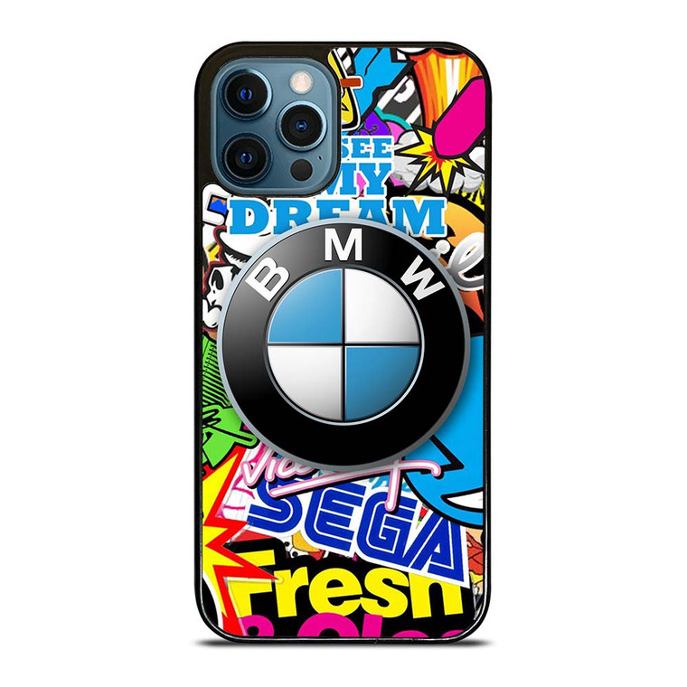 BMW STICKER BOMB iPhone 12 Pro Max Case Cover