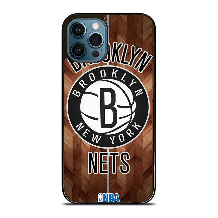 BROOKLYN NETS WOODEN LOGO iPhone 12 Pro Max Case Cover