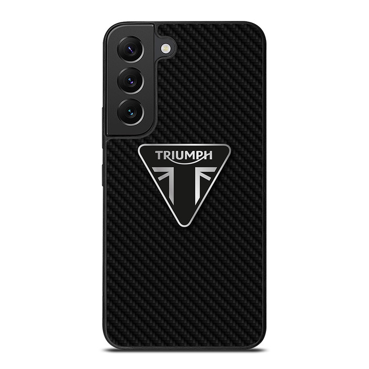 TRIUMPH MOTORCYCLES CARBON FIBER Samsung Galaxy S22 Plus Case Cover TRIUMPH MOTORCYCLES CARBON FIBER Samsung Galaxy S22 Plus Case Cover