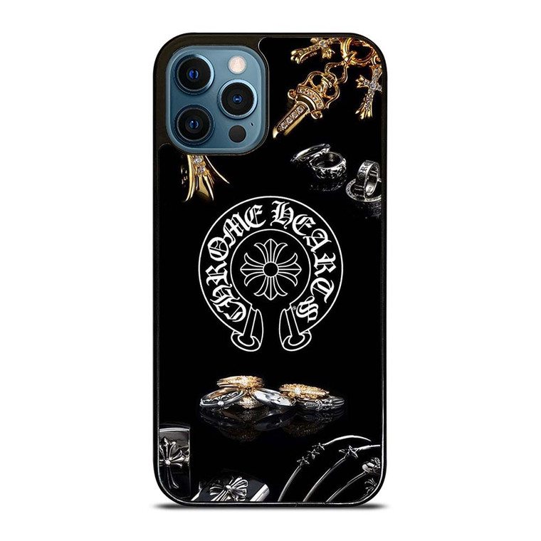CHROME HEARTS METAL LOGO iPhone 12 Pro Max Case Cover