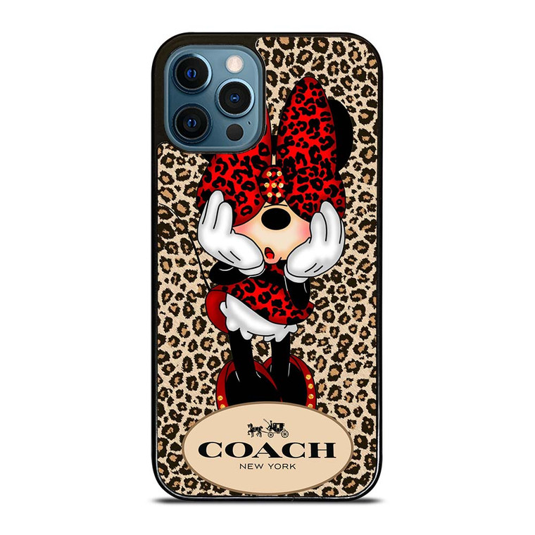 COACH MINNIE MOUSE LEOPARD iPhone 12 Pro Max Case Cover