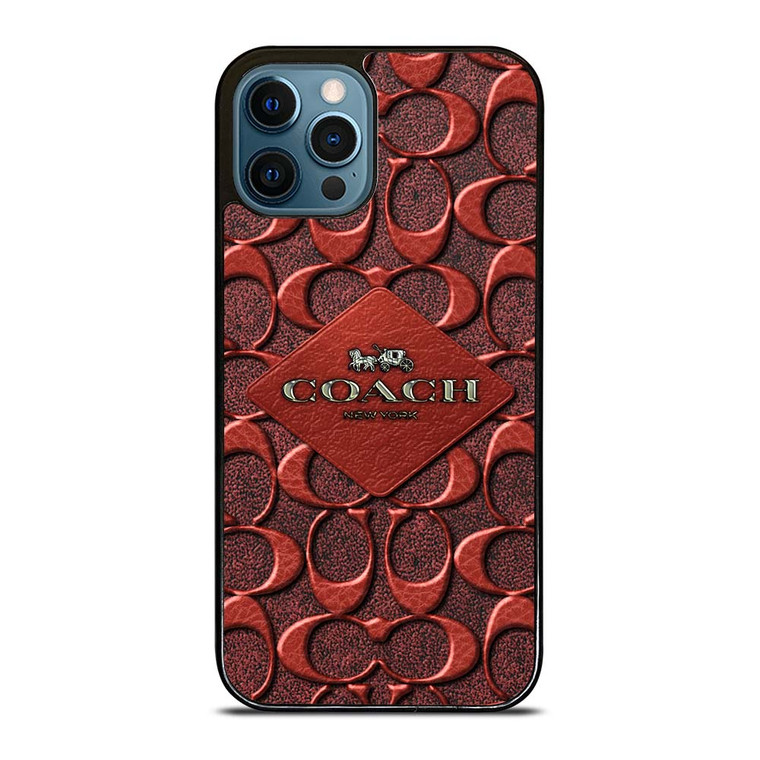 COACH NEW YORK BROWN 2 iPhone 12 Pro Max Case Cover
