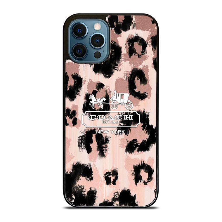 COACH NEW YORK LEOPARD SKIN iPhone 12 Pro Max Case Cover