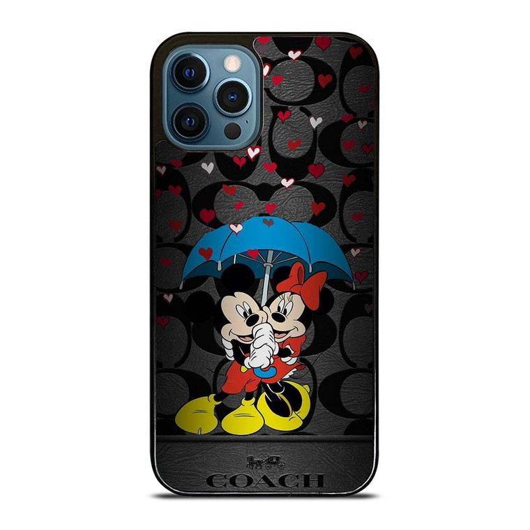 COACH NEW YORK MICKEY MINNIE MOUSE UMBRELLA iPhone 12 Pro Max Case Cover